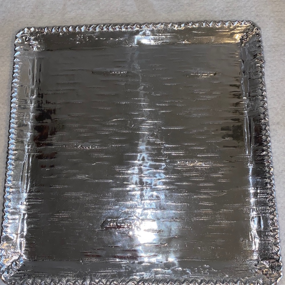 Mariposa hand crafted highly polished serving tray